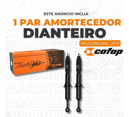 Par Amortecedor Dianteiro Hilux Sw4 2011 2012 Cofap Turbogas