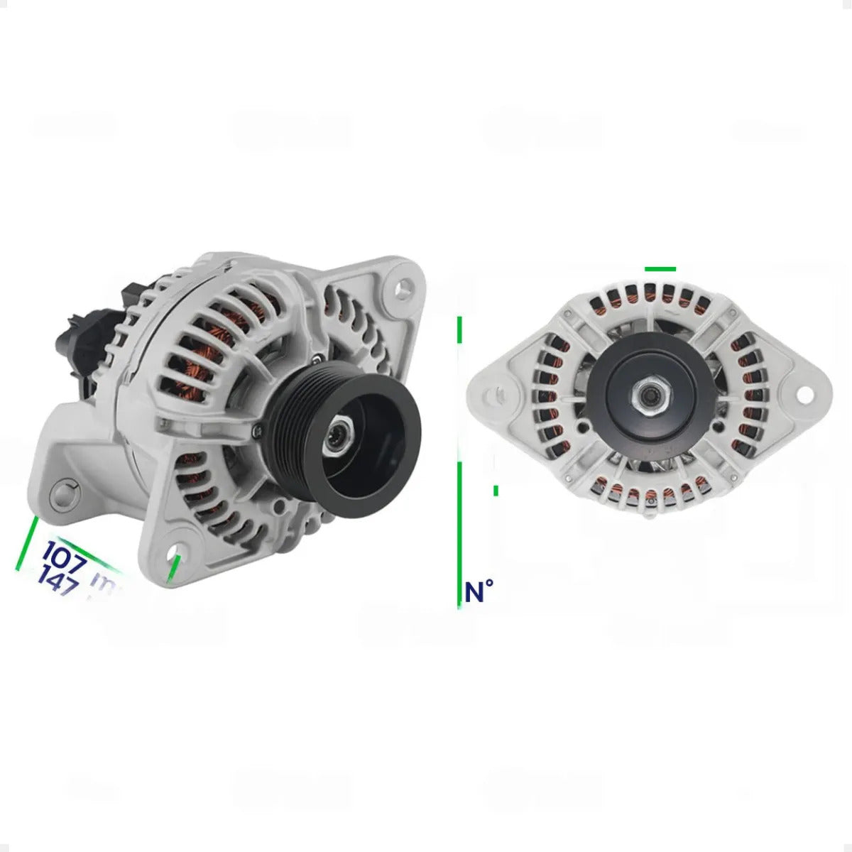 Alternador Volvo 24v 120a Polia 8pk Pilotado