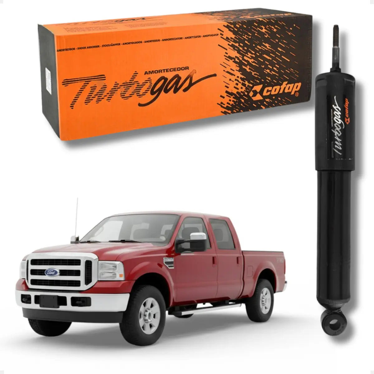 Amortecedor Dianteiro F250 1998 Ao 2006 Turbogaz Cofap