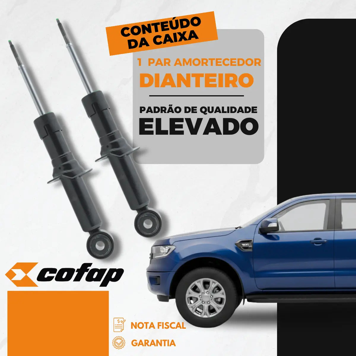 Par Amortecedor Dianteiro Ford Ranger 2019/.. Cofap