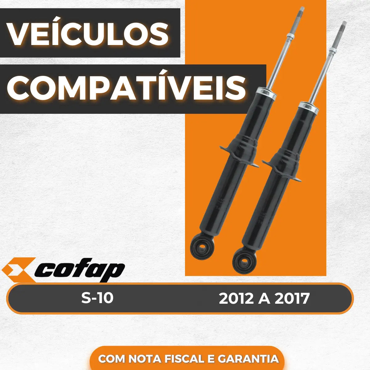 Par Amortecedor Dianteiro S10 4x4 2018 2019 Original Cofap