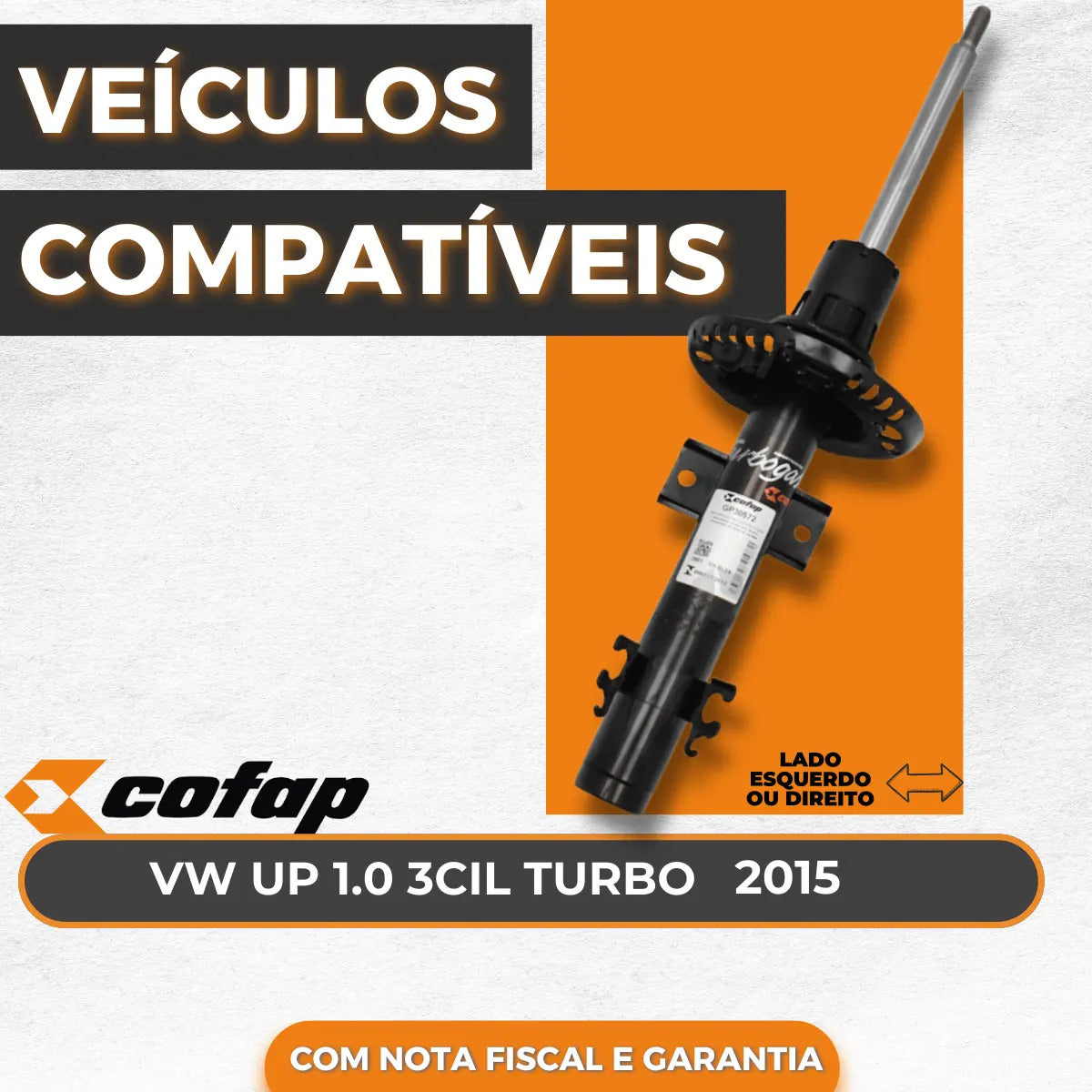 Amortecedor Dianteiro Cofap Vw Up 2014 2015 2016 2017