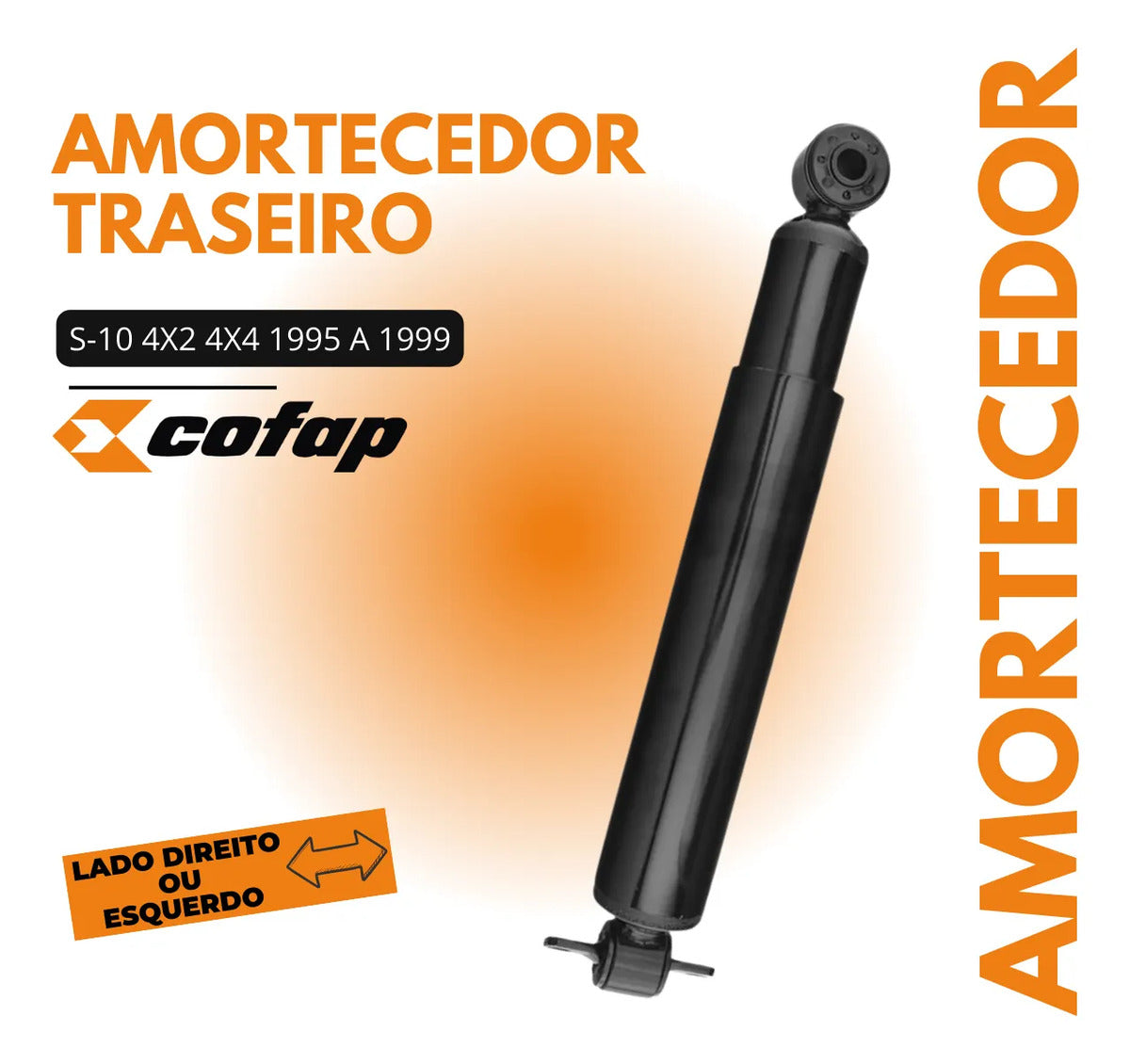 Amortecedor Traseiro Original Cofap S10 2.4 2008 A 2012