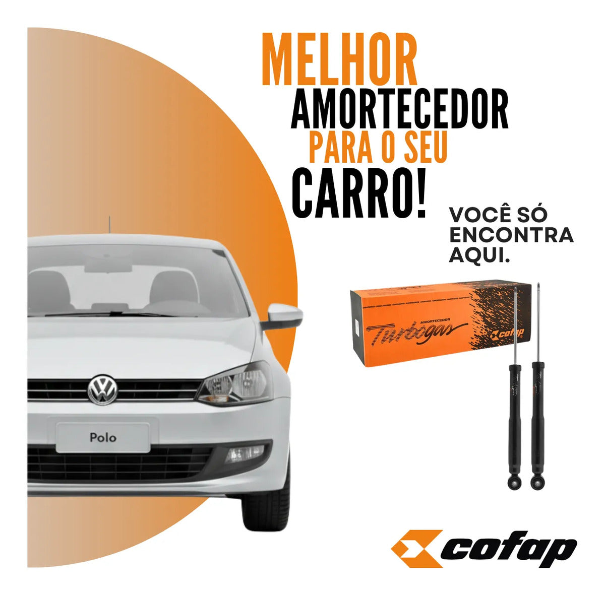 Par Amortecedor Traseiro Fox 03 Polo 02/14 Spacefox 06 Cofap