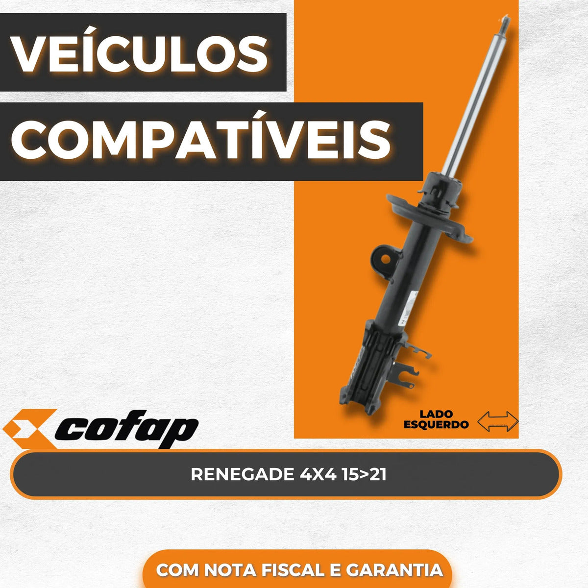 Amortecedor Traseiro Esquer Renegade 4x4 15/21 Cofap Gp33231