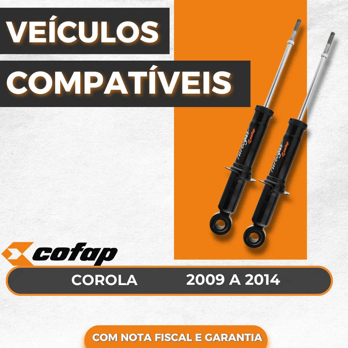 Par Amortecedor Traseiro Cofap Original Corolla 2011 2012