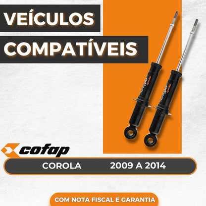 Par Amortecedor Traseiro Cofap Original Corolla 2011 2012