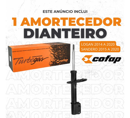 Amortecedor Dianteiro Sandero Stepway 1.6 2015 À 2020 Cofap