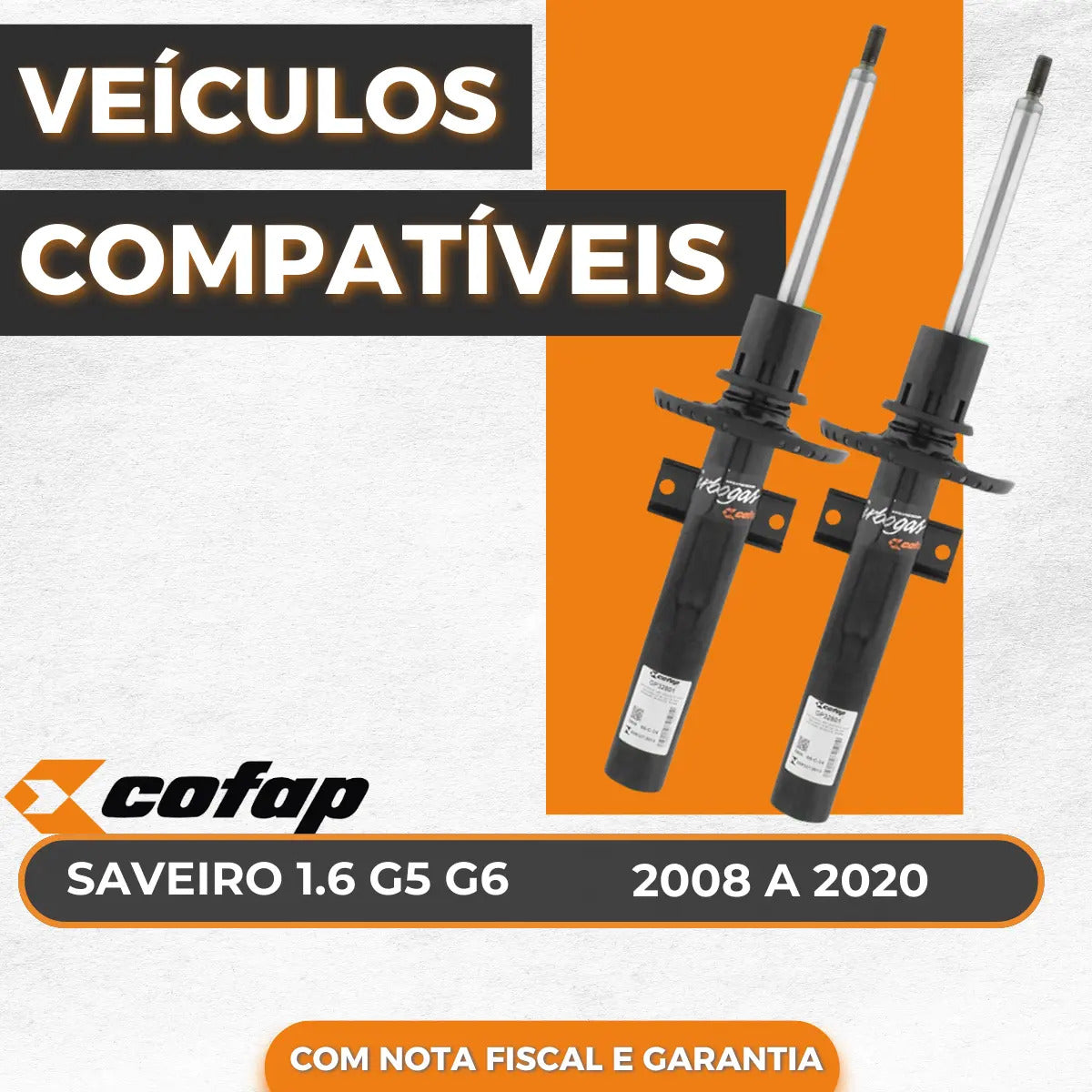 Par Amortecedor Dianteiro Saveiro Robust 2019 Cofap
