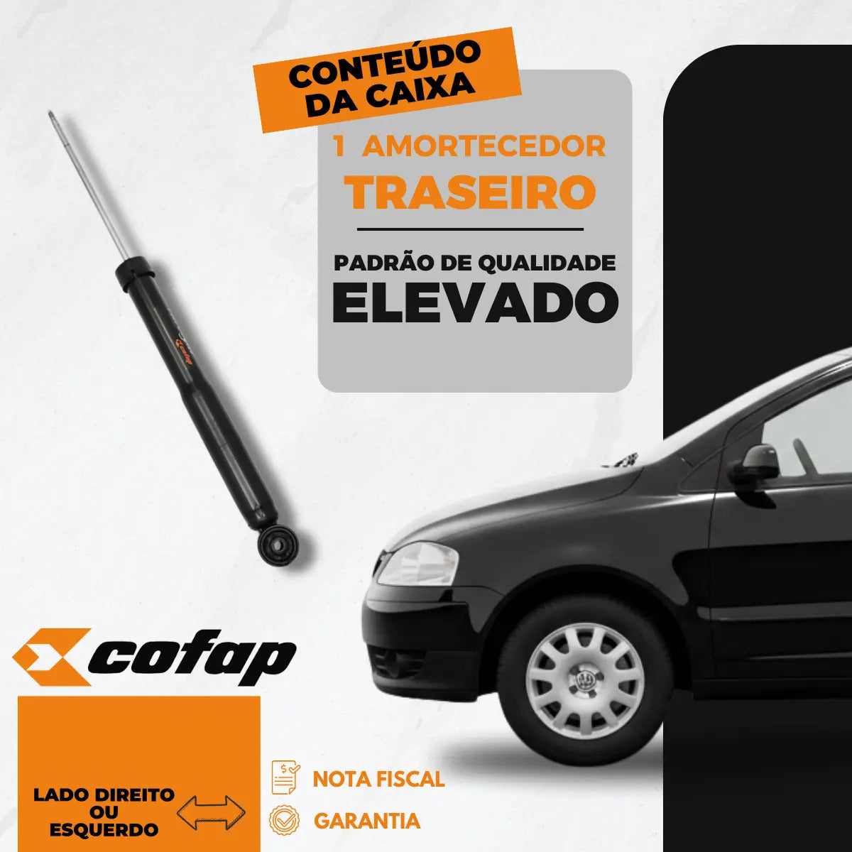 Amortecedor Traseiro Original Cofap Spacefox 2008 2009