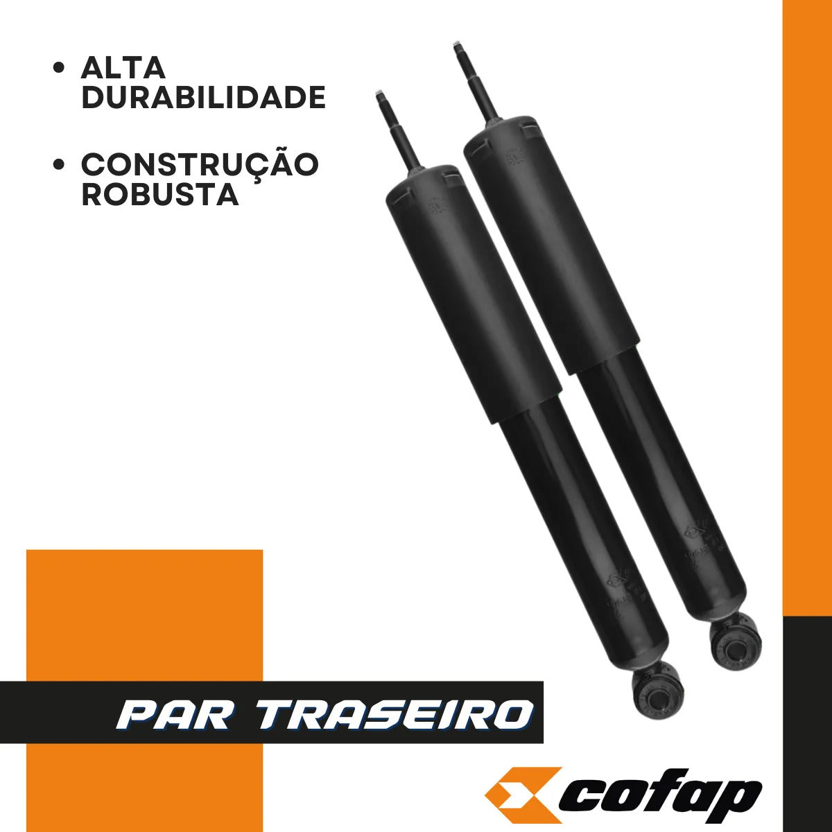 Par Amortecedor Traseiro F1000 1979 A 1990 Cofap