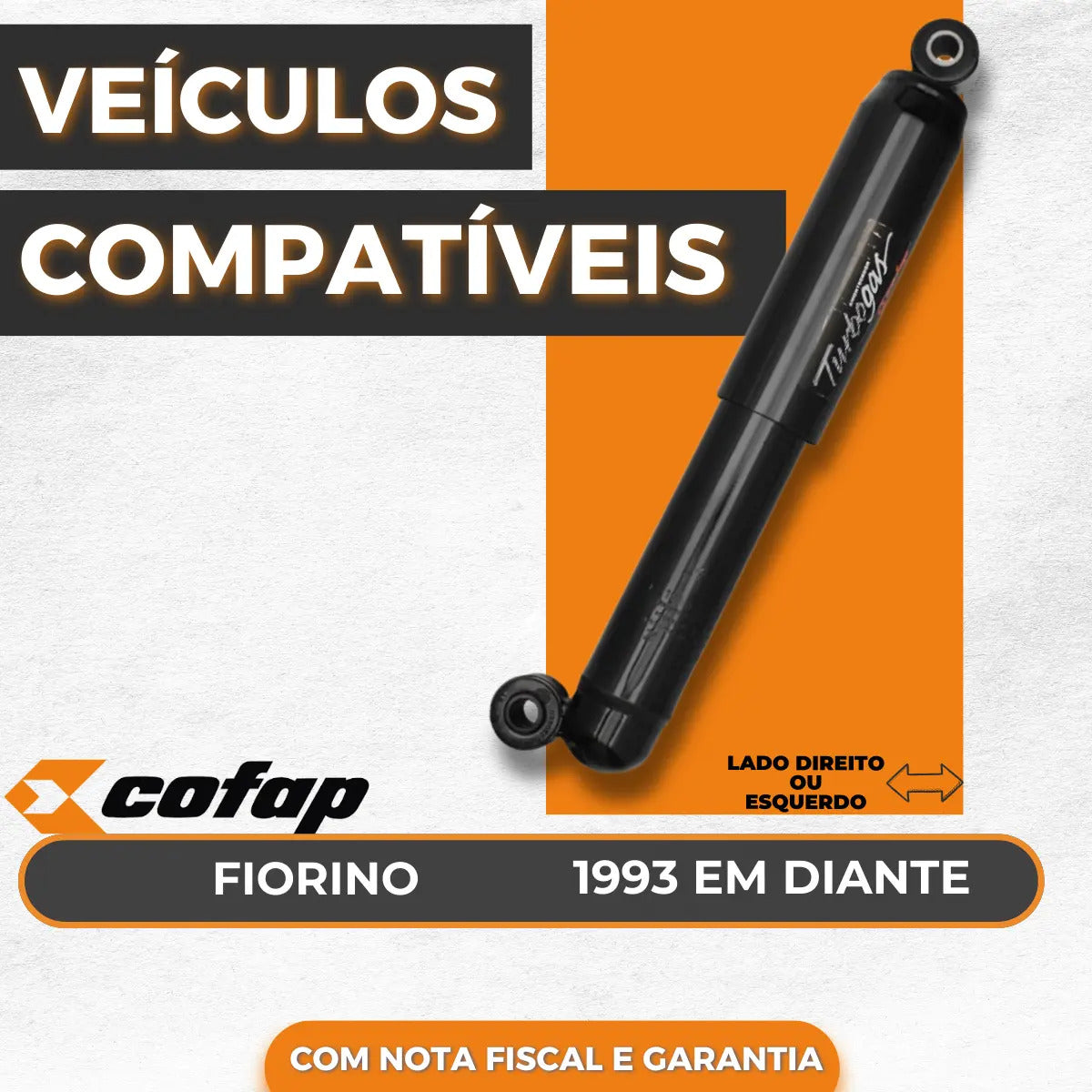 Amortecedor Traseiro Cofap Fiorino Longa 1993 A 2013