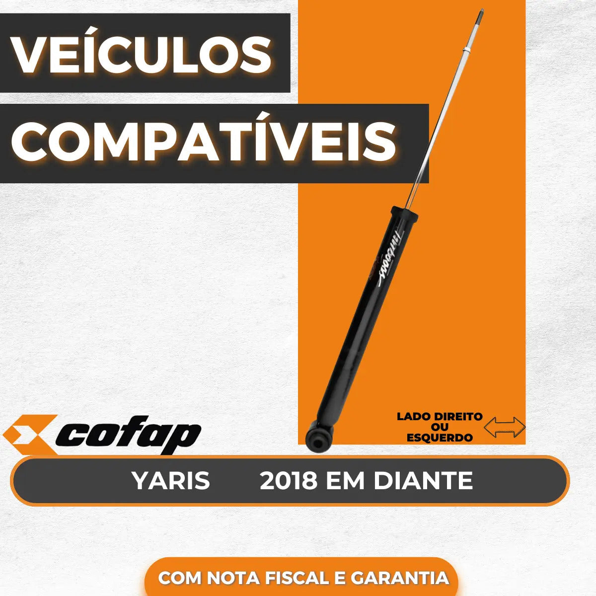 Amortecedor Traseiro Yaris 2018 Em Diante - Cofap