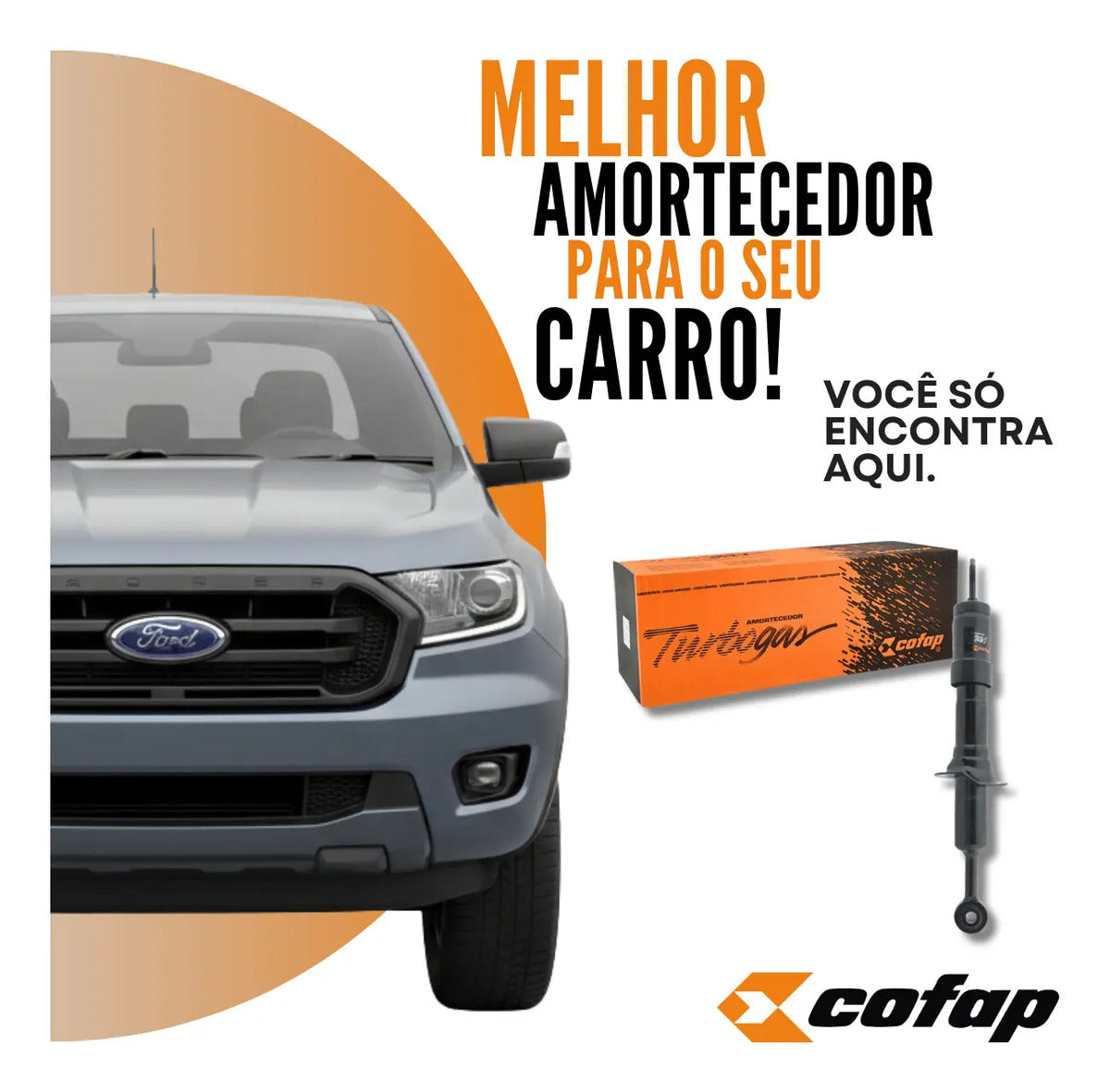Amortecedor Dianteiro Ford Ranger 2012 A 2018 Cofap