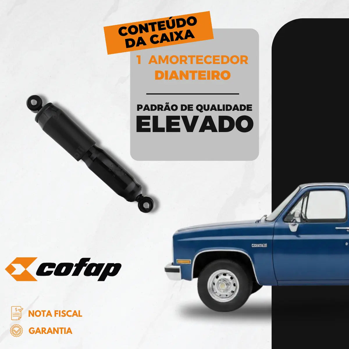 Amortecedor Dianteiro D-20 93 94 95 96 Original Cofap