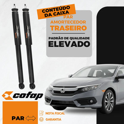 Par Amortecedor Traseiro New Civic 11/16 Cofap Gb48248