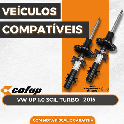 Par Amortecedor Dianteiro Cofap Vw Up 2015 2016 2017 2018 19