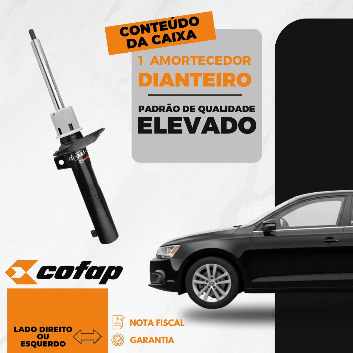 Amortecedor Dianteiro Jetta 1.4 Tsi 2018 2019 2020 Cofap