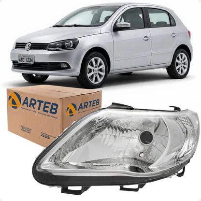 Farol Vw Gol G5 2009 2010 2011 2012 Foco Simples Arteb