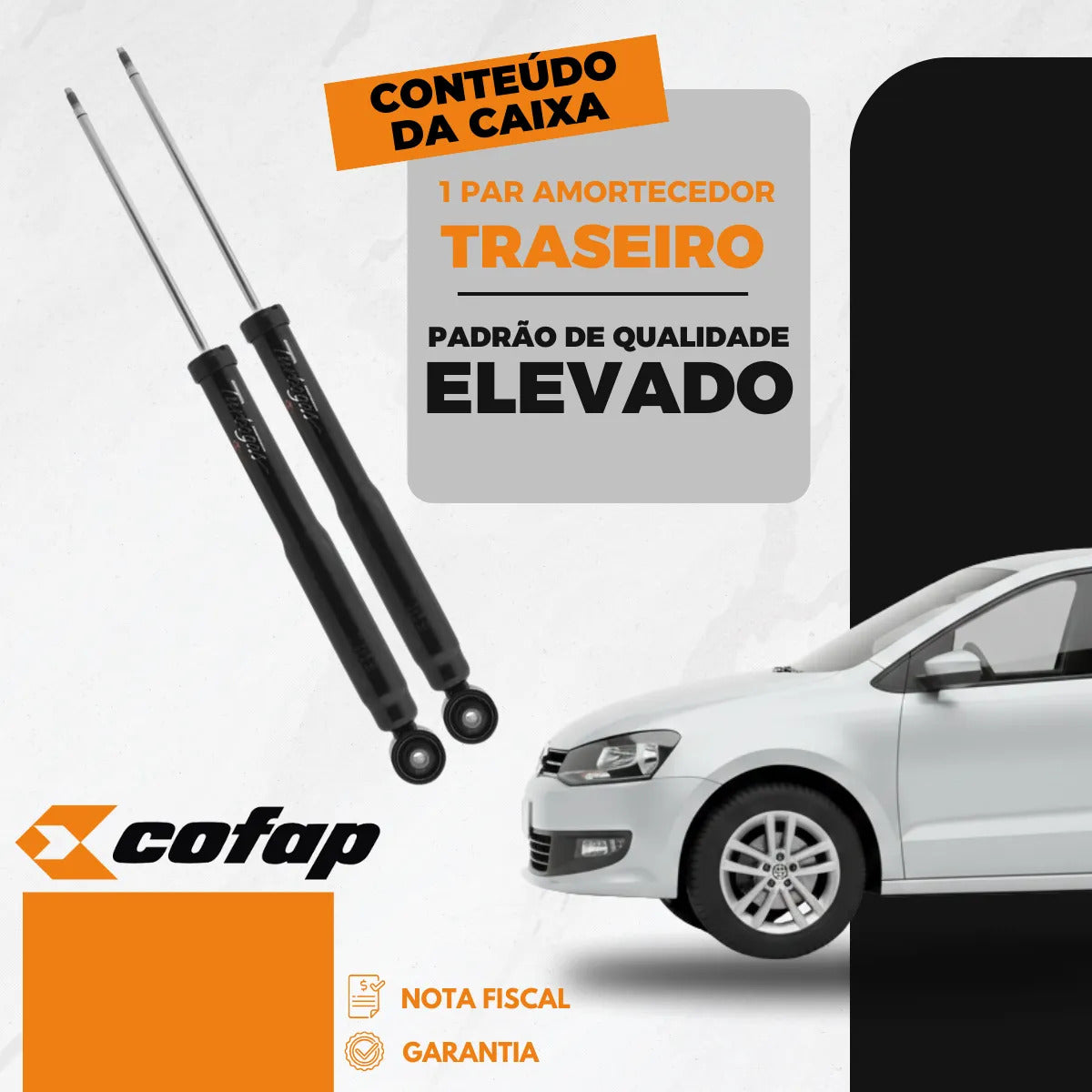 Par Amortecedor Traseiro Original Cofap Spacefox 2010
