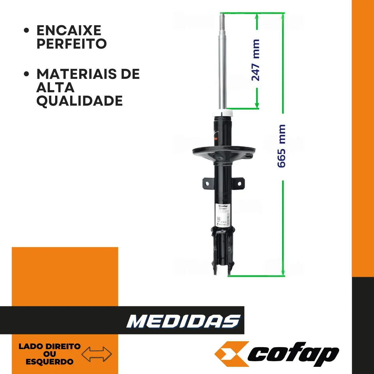 Amortecedor Dianteiro Oroch 2015/.. Cofap