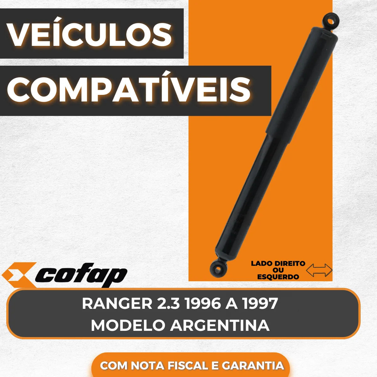 Amortecedor Traseiro Ford Ranger Argentina 1996 A 1997 Cofap