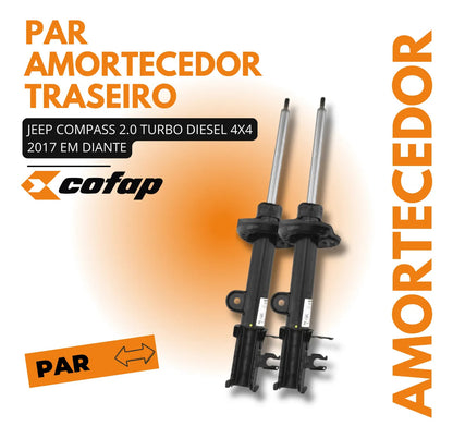 Par Amortecedor Traseiro  Compass 2.0 Diesel 17... Cofap