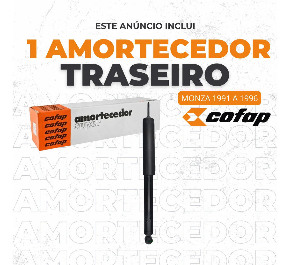 Amortecedor Traseiro Monza 1991 A 1995 1996 Original Cofap