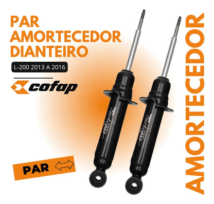 Par Amortecedor Dianteiro L200 Triton 2013 Com Sds Cofap
