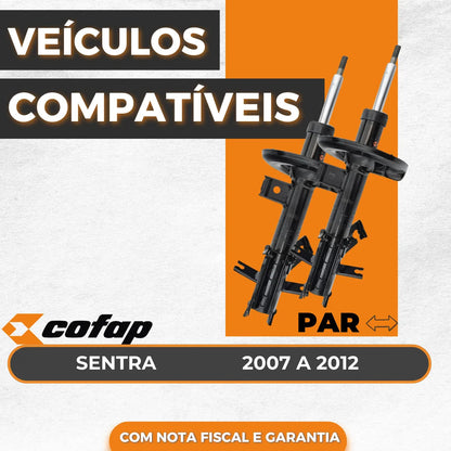 Par Amortecedor Dianteiro Sentra 2007 A 2012 - Cofap
