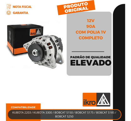 Alternador Bobcat S150 S175 S185 Kubota 90a 12v