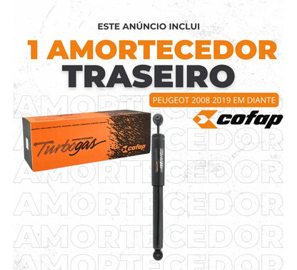 Amortecedor Traseiro Peugeot 2008 - 2019 Em Diante Cofap