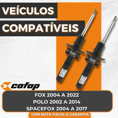 Par Amortecedor Dianteiro Polo 2002 A 2014 Cofap Original