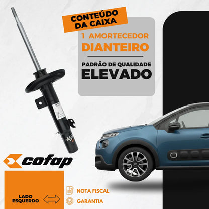 Amortecedor Dianteiro Esquerdo C3 2013 A 2021 Manual Cofap
