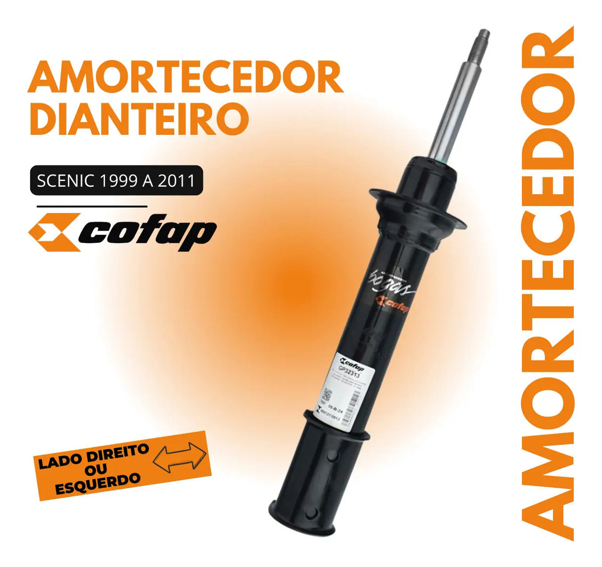 Amortecedor Dianteiro Scenic Todos +99 Cofap Gp32313
