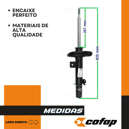 Amortecedor Dianteiro Direito C3 2013 A 2021 Manual Cofap