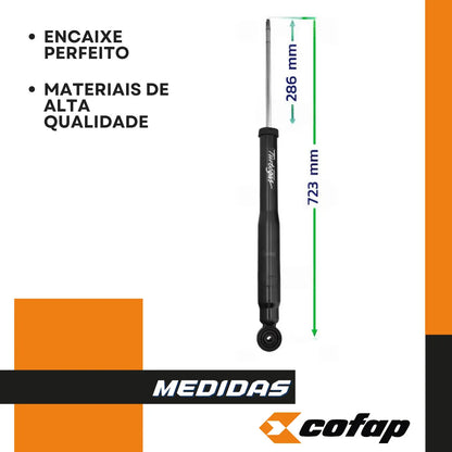 Par Amortecedor Traseiro Crossfox Spacecross 05/14 Cofap