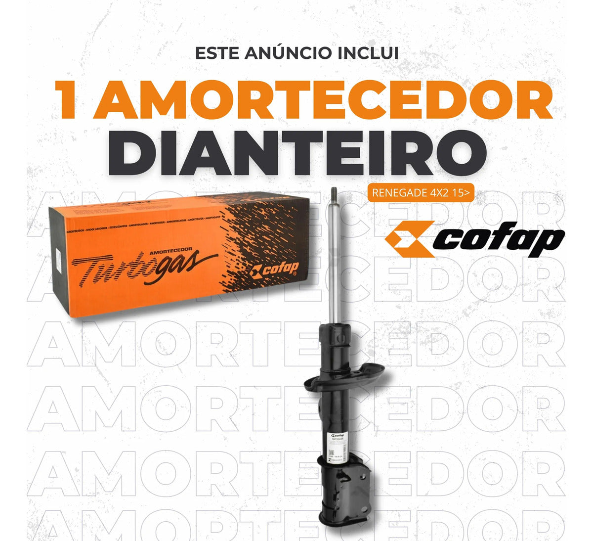 Amortecedor Dianteiro Esquer Renegade 4x2 2015 Cofap Gp33225