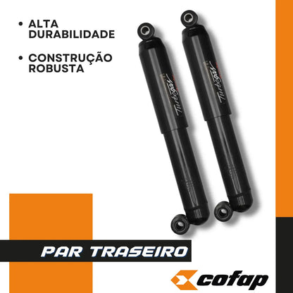 Par Amortecedor Traseiro Cofap Fiorino Longa 1993 A 2013