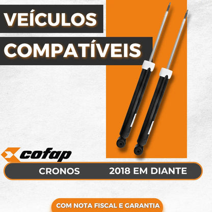 Par Amortecedor Traseiro Cronos 1.0 6v 1.3 8v 1.8 16v Cofap