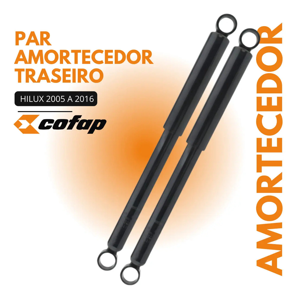 Par Amortecedor Traseiro Cofap Turbogás Toyota Hilux Picape