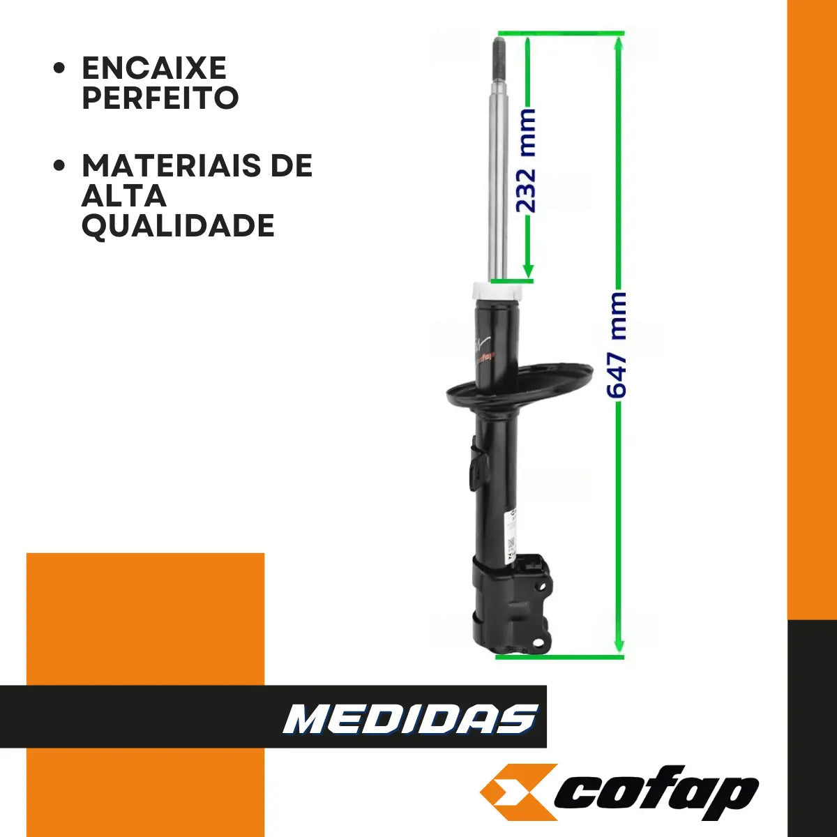 Par Amortecedor Dianteiro Duster Manual Até 2014 - Cofap