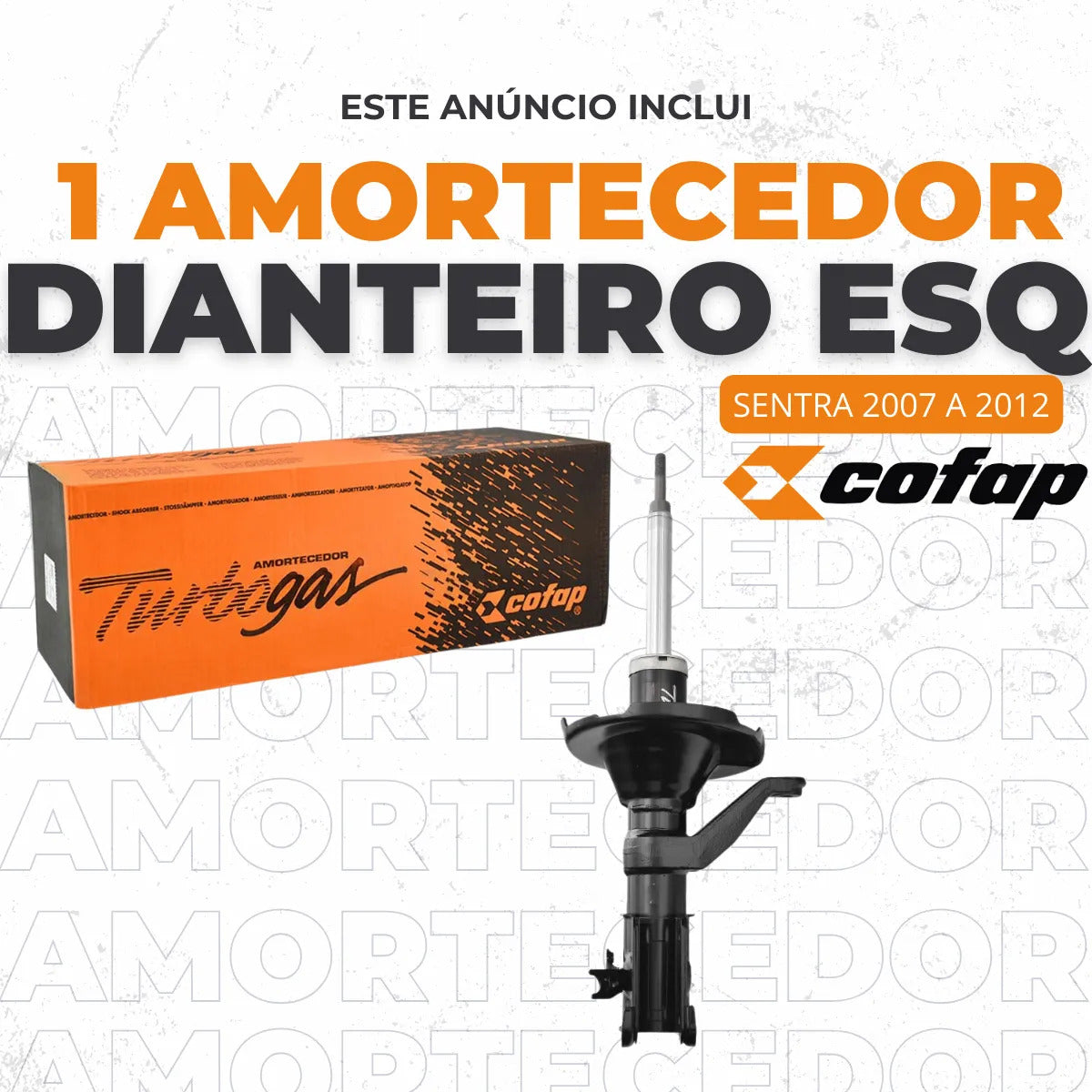 Amortecedor Dianteiro Esquerdo Sentra 2007 A 12 - Cofap