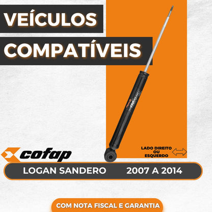 Amortecedor Traseiro Original Cofap Sandero 2007 2008