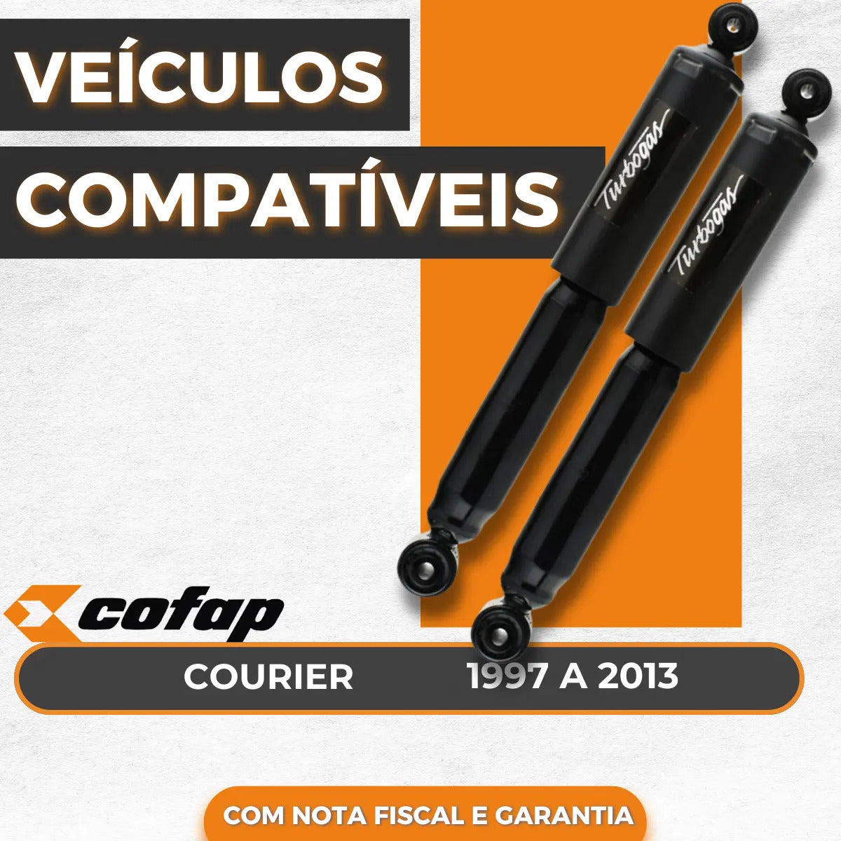 Par Amortecedor Traseiro  Courier Cofap Original Gbl1078