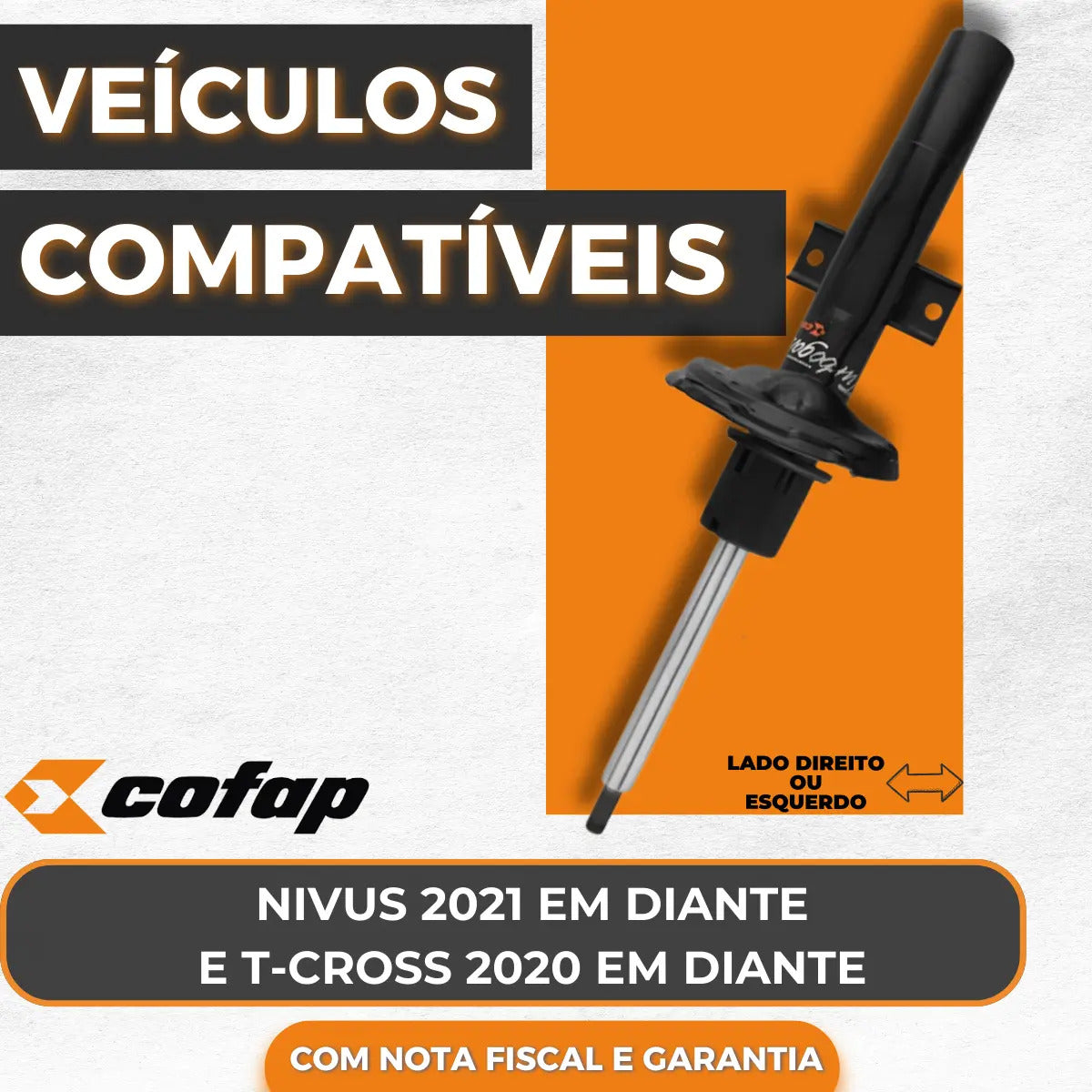 Amortecedor Dianteiro Nivus T-cross 2021 22 Em Diante Cofap