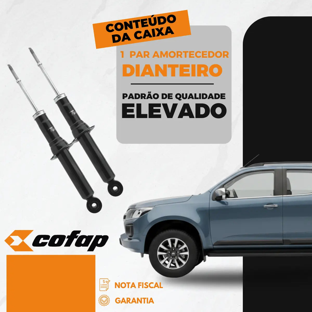 Par Amortecedor Dianteiro S10 4x4 2021 2022 Cofap Original