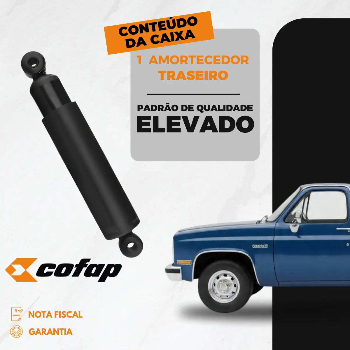 Amortecedor Traseiro A / C / D-20 4x2 1983 Até 1992 Cofap