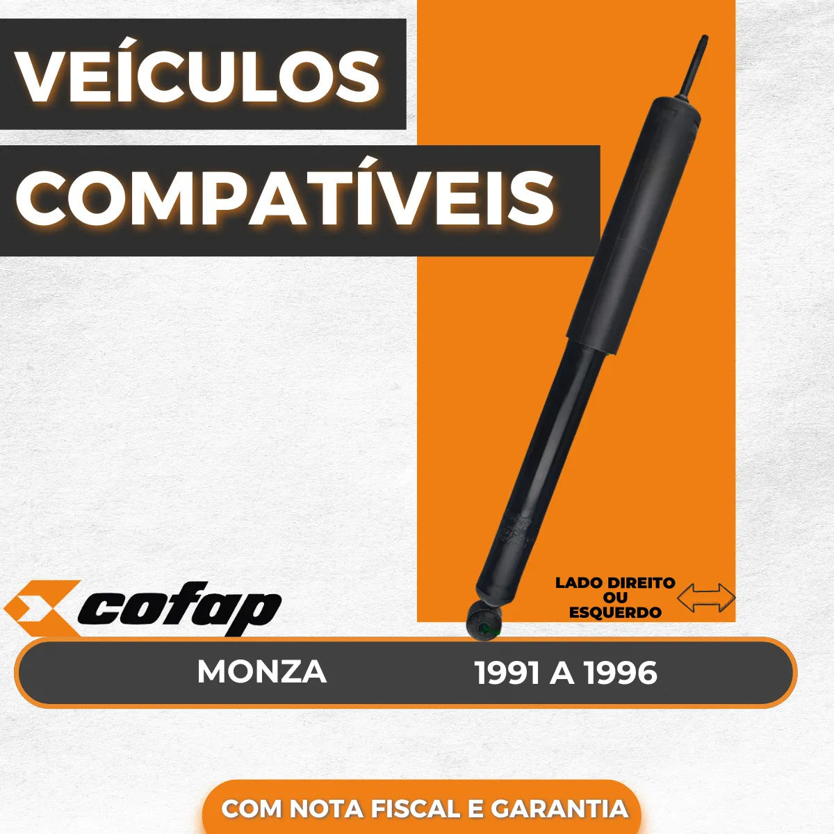 Amortecedor Traseiro Monza 1991 A 1995 1996 Original Cofap