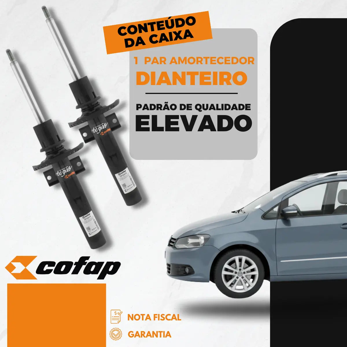 Par Amortecedor Dianteiro Polo 2002 A 2014 Cofap Original